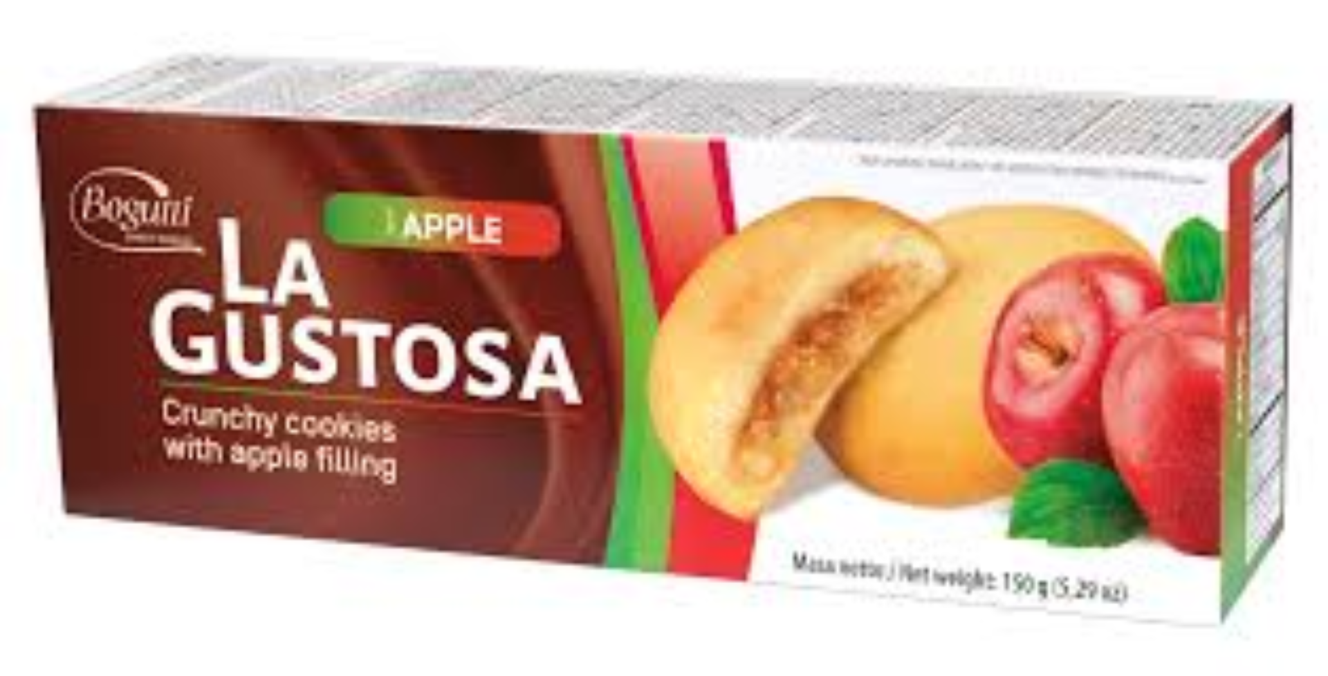BOGUTTI LA GUSTOSA CRUNCHY COOKIES W APPLE 150G